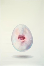 Bubblemouth #2, 2012, Colored pencil on paper, 62 x 45 inches